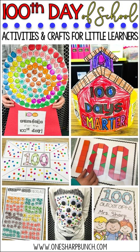 Celebrate the 100th Day of school with these engaging 100th Day of School ideas... sure to have your kiddos begging for more 100th Day of Kindergarten fun! Check out how this teacher adapted the 100th Day of school gumball machine to support her kindergarten students! 100th Day Of School Ideas, 100 Days Of School Project Kindergartens, Gumball Machine Craft, 100th Day Of School Activities, 100 Días De Clases, 100th Day Of School Crafts, 100s Day, 100 Day Of School Project, Kindergarten Projects