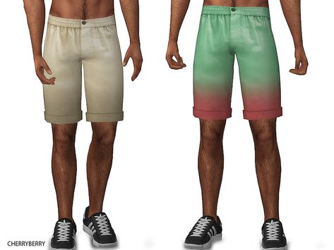 CherryBerrySim's Francis Summer Shorts Summer Shorts For Men, Sims 4 Male, Cami And Jeans, Masculine Clothing, Holiday Lingerie, Paradise Dress, Pastel Sweater, Clothing Male, Male Clothing