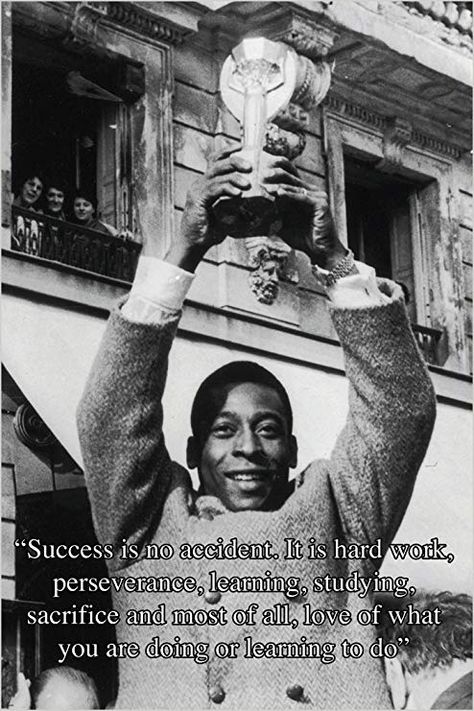 PELE quote b/w poster ABOUT SUCCESS famous soccer star MOTIVATIONAL 24X36 Pele Quotes, Soccer Star, Quotes Famous, Soccer Poster, Powerful Motivational Quotes, About Success, Soccer Stars, Sports Quotes, Millionaire Mindset