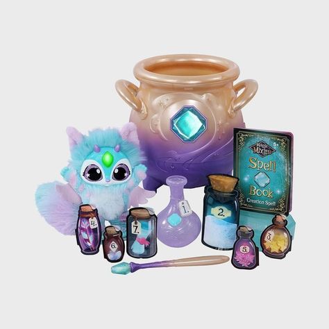 Magic Cauldron, Magic Mixies, Magic Spell Book, Real Magic, Moose Toys, Magical Creature, Dessin Adorable, Interactive Toys, Spell Book