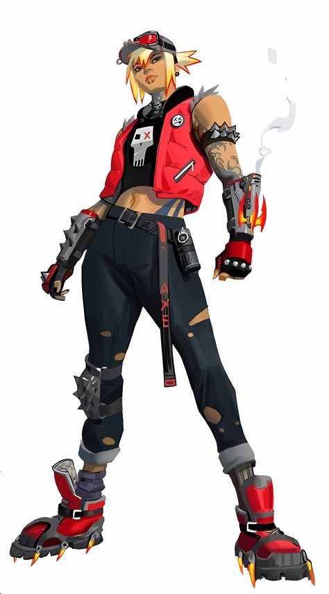 Punk Character Design, V Bucks, Cyberpunk Character, Character Poses, Game Character Design, Cool Poses, Superhero Design, Art Style Inspiration, Season 8