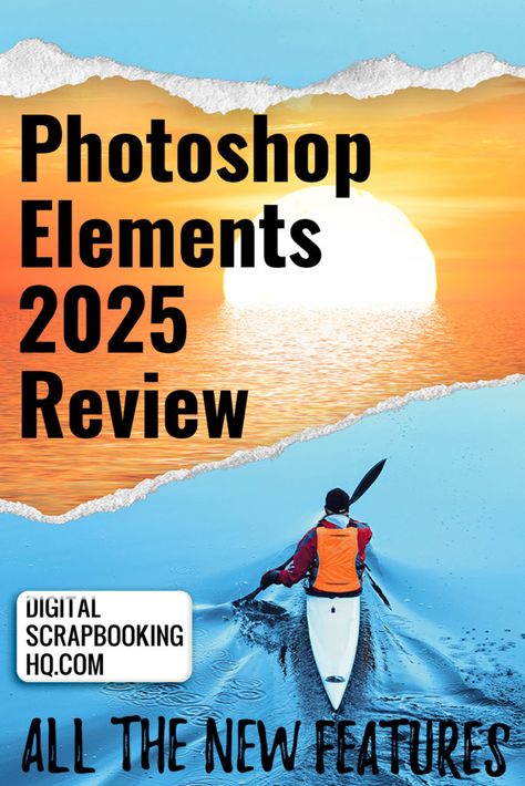 BIG changes with Adobe Photoshop Elements 2025, watch my video for all the highlights! Photoshop Elements Tutorials, Today's The Day, Editing Tips, Adobe Photoshop Elements, Photoshop Elements, Whats New, Digital Scrapbooking, Adobe Photoshop, The Day