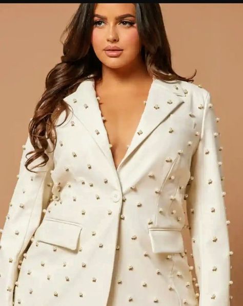 Prom Suit For Women, Modern Blouse Designs, Embellished Blazer, Faux Leather Blazer, Plus Size Blazer, Dusters, Leather Blazer, Beautiful Blouses, Luxe Fashion