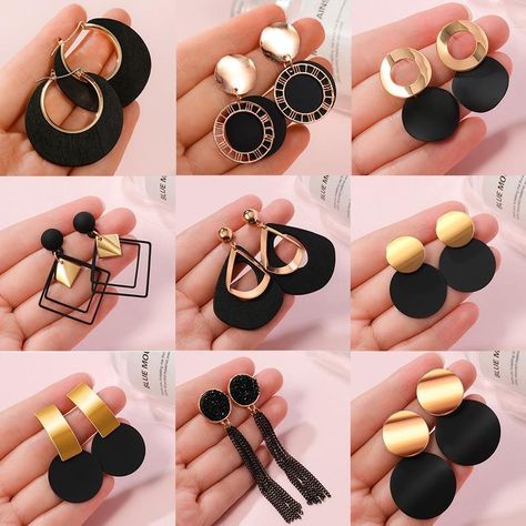 ✨NEW!✨SPECIAL PROMOTIONAL PRICE ONLY IN DECEMBER! 💥 New LOOLANA's BLACK FASHION Earrings🌹💫 Perfect final touch for your casual wear. The most beautiful trending jewellery on the internet. Made with love for you. We wear jewellery to tell the world who we are. #earrings #blackearrings #jewelry #jewellery #giftideas #christmas #christmasgifts #christmasgift #december #fashion #style #fashionjewellery #loolana #fashionaddict #fashionearrings #womenstyle #womenfashion #gift #gifts #newfashion December Fashion, Trending Jewellery, Korean Earrings, Big Jewelry, Gold Statement Earrings, Final Touch, Hypoallergenic Earrings, Earrings Black, Black Earrings