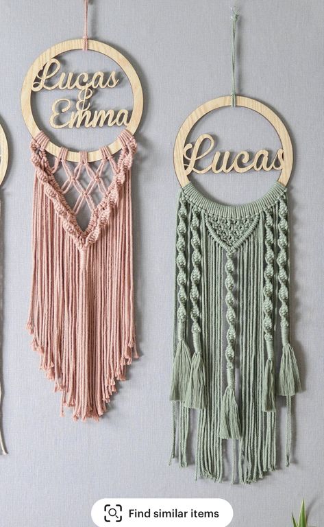 Macrame Boho Decor, Simpul Makrame, Pola Macrame, Macrame Baby, Macrame Knots Pattern, Mini Macrame, Rope Crafts Diy, Macrame Boho, Rope Crafts