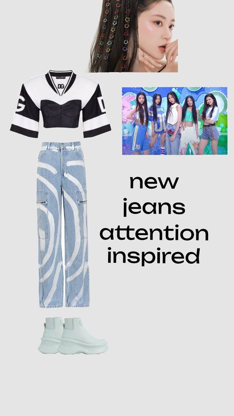 #outfitispo#newjeans New Jeans Attention, Inspired Outfits, Outfit Inspirations, Pins