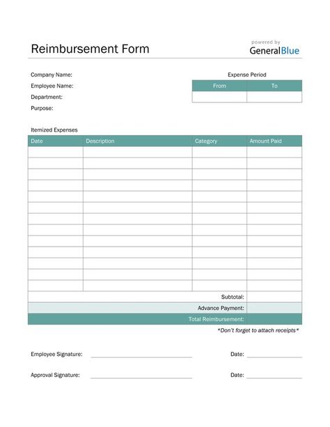 This reimbursement form allows you to record details regarding business expenses you have personally paid and request a refund from your company. Recording Template, Business Expenses, Medical Facts, Business Expense, Bar Chart, Medical