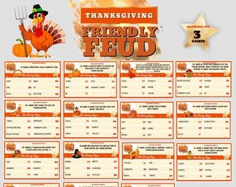 Thanksgiving Family Feud Game Friendsgiving Game Printable | Etsy Thanksgiving Family Feud, Friendsgiving Game, Thanksgiving Questions, Thanksgiving Party Games, Thanksgiving Family Games, Thanksgiving Trivia, Birthday Quiz, Christmas Family Feud, Fun Games For Adults