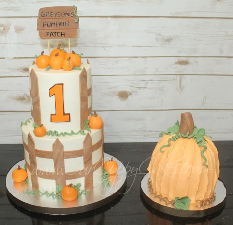 First Birthday Pumpkin Cake, Fall Themed 1st Birthday Boys, 1st Birthday Pumpkin Cake, 1st Birthday Pumpkin Theme Boy, Our Little Pumpkin Is Turning One Boy, Pumpkin Birthday Party Boy, Our Little Pumpkin Is Turning One Cake, First Birthday Pumpkin Theme, Pumpkin Patch Birthday Cake