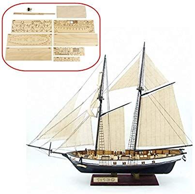 HAPYLY 1/130 Scale DIY Hobby Wooden Ship Science Equipmen Assembly Model Boat Kits Sailing Boat Kit Decor Toy Gift Wooden Boat Kits, Model Boats Building, Wooden Ship Models, Classic Sailing, Model Sailboat, Boat Decor, Boat Model, Boat Kits, Sailing Boats