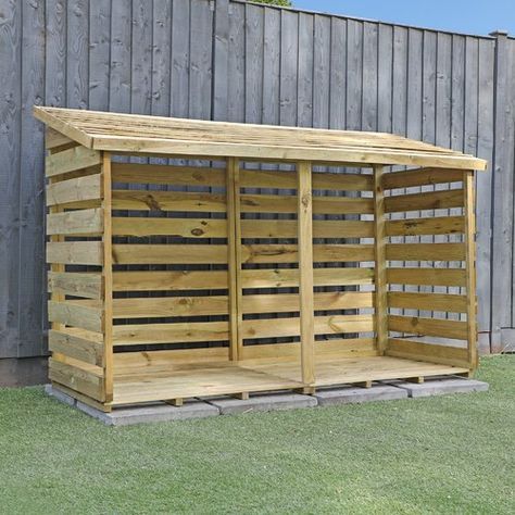 Outdoor firewood storage ideas