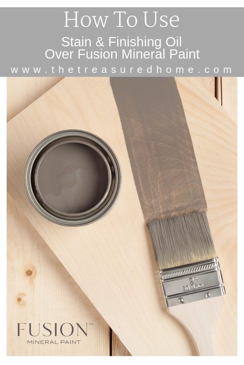 Stain & Finishing Oil creates a rock hard finish when used over Fusion Mineral Paint!  Come take a look at this super quick Fusion Mineral Paint Tutorial and get some great home decor ideas.  All of the furniture painting supplies used can be found in store or in the online shop!  #thetreasuredhome #fusionmineralpaint #paintedfurniture #homedecoridea #diyhomedecor Furniture Painting Tutorial, Custom Painted Furniture, Painted Bedroom Furniture, Loft Furniture, Fusion Paint, Furniture Painting Techniques, Furniture Wax, Diy Garden Furniture, Furniture Rehab