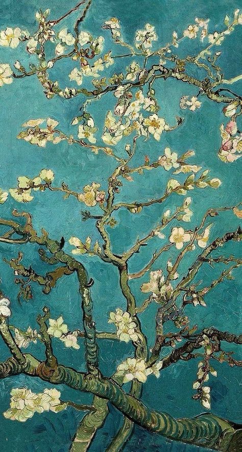 Fine Wallpaper, Van Gogh Wallpaper, Wallpaper For Phone, Almond Tree, Motif Art Deco, Arte Van Gogh, Fine Art Painting Oil, Van Gogh Art, Post Impressionism