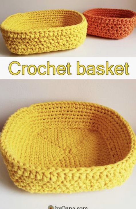 Free Crochet Pattern: Lovely Square Basket 100% Cotton Yarn Crochet Projects, Crochet Bowls, Bathroom Crochet, Diy Crochet Basket, Crochet Basket Tutorial, Crocheted Baskets, Crochet House, Crochet Organizer, Making Baskets