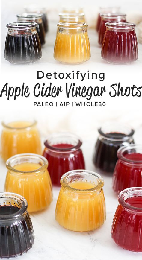 Apple Cider Vinegar Shots, Improve Your Gut Health, Wellness Shots, Detox Juice Recipes, Cold Sores Remedies, Natural Cold Remedies, Shot Recipes, Cold Home Remedies, Natural Cough Remedies