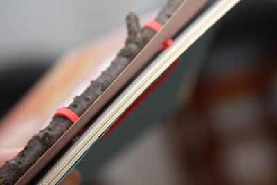 Stick binding. I learned this one years back during my internship days under Purvis. The book can lay flat when opened. Booklet Ideas, Book Binding Design, Binding Ideas, Nature Based Learning, Twig Art, Nature School, Zine Design, Bee Creative, Book Binder