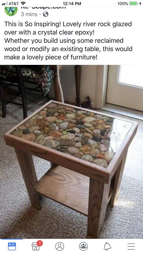 Rock Resin Table, Polished Rock Display Ideas, Rock Display Ideas Diy, How To Display Rocks, Rock Display Ideas, Rock Collection Display, Rock Crafts Diy, Rock Table, Rock Projects