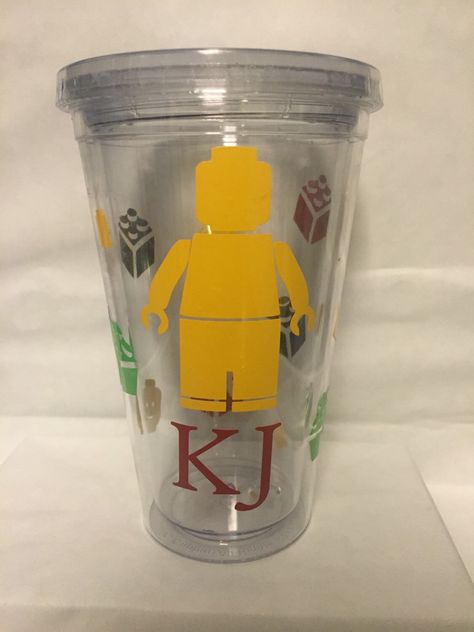 Lego personalized double wall tumbler with straw by GirlMeetsGinger on Etsy https://www.etsy.com/listing/238269381/lego-personalized-double-wall-tumbler Battle Rap, Mobile Project, Best Hip Hop, Double Wall Tumblers, Tumbler With Straw, Cool Kids, Shot Glass, Chalkboard, Barware