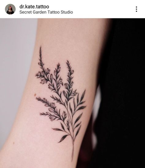 Heather Plant Tattoo, Mugwort Tattoo, Heather Tattoo Flower, Scottish Heather Tattoo, Heather Tattoos, Heather Flower Tattoo, Heather Tattoo, Watermelon Tattoo, Heather Flower