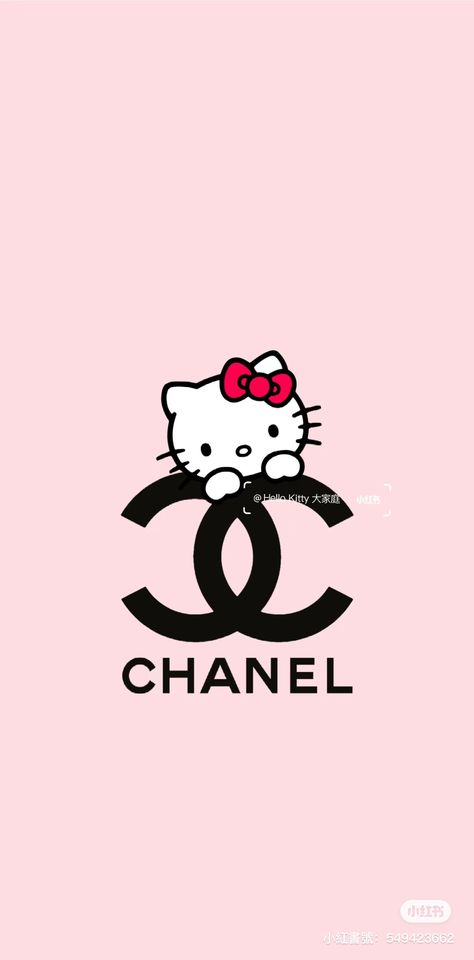 Chanel Hello Kitty, Hello Kitty Phone Wallpaper, Tufting Rugs, Chanel Wallpapers, Chanel Decor, Kitty Pictures, Hello Kitty Pictures, Cloud 9, Screen Wallpaper