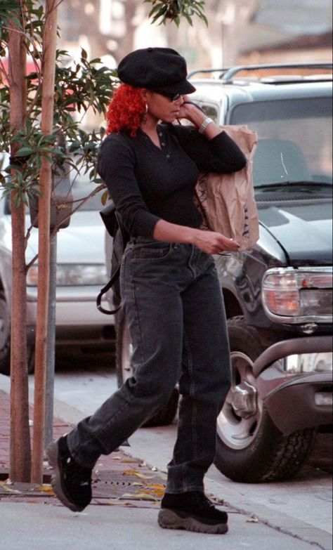 Janet Jackson Velvet Rope, Janet Jackson 90s, Bri On Twitter, The Velvet Rope, 90’s Outfits, Outfit Essentials, Style Muse, 90s Fashion Outfits, The Jacksons