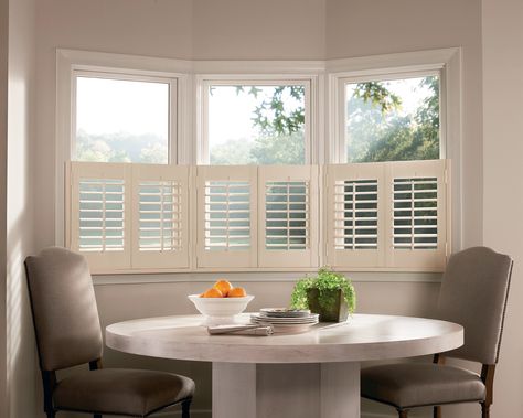 window coverings | Blinds 215-322-5855 | Wood Blinds, Aluminum Blinds, Vinyl Blinds ... Hunter Douglas Shutters, Cafe Shutters, Kitchen Window Blinds, Cafe Style Shutters, Shutter Blinds, Interior Shutters, Indoor Window, Interior Windows, Kitchen Window Treatments