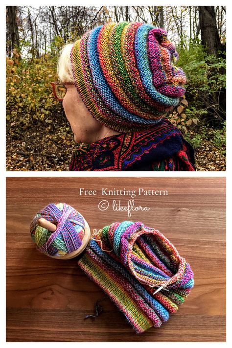 Wurm Hat Free Knitting Pattern - Knitting Pattern Square Hat Knitting Pattern, Knit Tam Pattern Free, Scrappy Hat Pattern, Knit Toque Pattern Free, Wurm Hat Pattern, Knitting Patterns Hat, Knitted Hat Patterns Free, Knitted Hats Patterns Free, Playful Knitted Yarn Hats