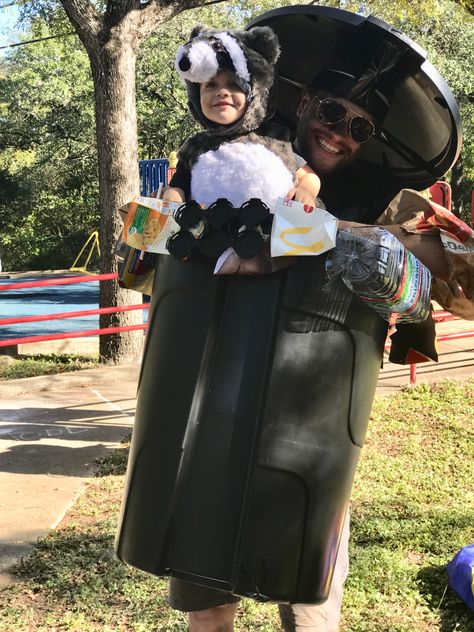 Raccoon And Trash Can Costume, Baby Raccoon Costume, Racoon Costume, Raccoon Costume, Baby Racoon, Baby Raccoon, Diy Costume, Halloween This Year, Dog Halloween Costumes