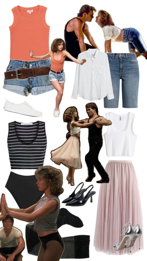 i love patrick swayze sm and jennifer greys outfits in this movie make me want to cry Dirty Dancing Costume, Baby Dirty Dancing, Rapunzel And Flynn, Jennifer Grey, Patrick Swayze, I Want To Cry, Dirty Dancing, Grey Outfit, Christmas Costumes