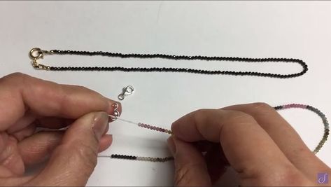 How to Use Clamshell bead tips to finish a strand of beads to make a necklace. How To Finish Necklace Ends, Make A Necklace, Bead Tips, Design Techniques, Clam Shell, A Necklace, Shell Beads, Being Used, How To Use