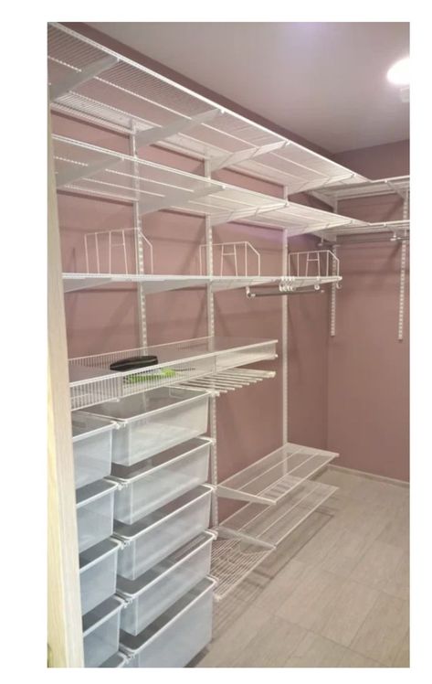 Clothes Storage Without A Closet, Wire Closet Organizers, Wire Closet Systems, Closet Maid, Wire Closet Shelving, Organizing Walk In Closet, Master Closet Organization, Room Organization Bedroom, Dressing Room Closet