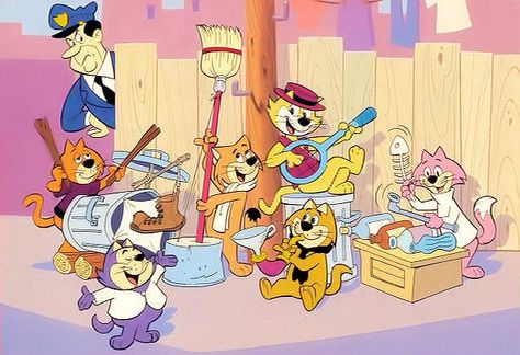 Top Cat | Top Cat (series) - Hanna-Barbera Wiki Hanna Barbera Cartoons, Old School Cartoons, Huckleberry Finn, School Cartoon, Top Cat, Classic Cartoon Characters, 90s Cartoons, Alley Cat, 80s Cartoons