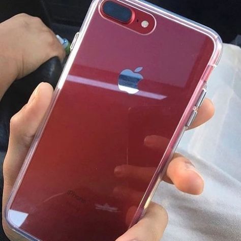 Iphone 8 Plus Red, Iphone 7 Plus Red, Iphone Products, Red Iphone Case, Iphone 3gs, Red Iphone, Iphone Obsession, Apple Phone Case, Fashion Wallpaper