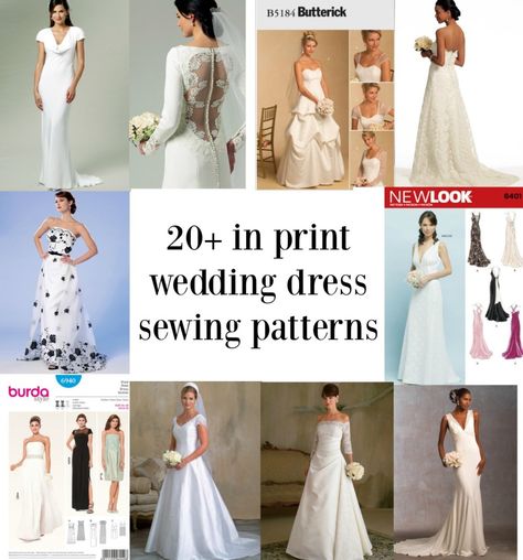 25+ Elegant Picture of Wedding Dress Sewing Pattern Wedding Dress Sewing Pattern Links To Over Twenty In Print Bridal Gown Sewing Patterns  #SewingPatternsForBeginners Gown Sewing Patterns, Diy Wedding Dress Patterns, Wedding Dress Sewing Pattern, Vintage Wedding Dress Pattern, Wedding Gown Patterns, Bridal Sewing Patterns, Wedding Dress Sewing, Wedding Dress Sewing Patterns, Gown Sewing Pattern