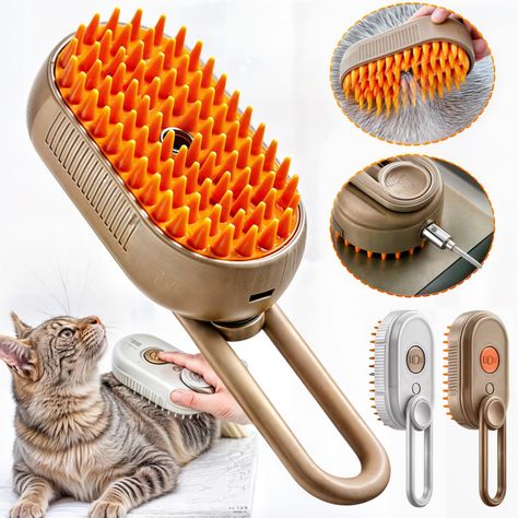 3 In 1 Electric Spray Pet Hair Brush 💧🐾 **Groom & Refresh!** 🐾💧 Introducing our **3 In 1 Electric Spray Pet Hair Brush**. Brush, spray, and massage your pet all in one! ✨ **Features:** - 3-in-1 function - Electric spray - Gentle massage 📦 **FREE shipping** on orders over $60! Shop now: ClickyPet.com #PetCare #PetGrooming #ClickyPet #PetBrush #PetLove Hair Remover Tool, Electric Brush, Excess Hair, Pet Brush, Dog Brushing, Cat Hair, Pet Grooming, Hair Brush, Pet Hair