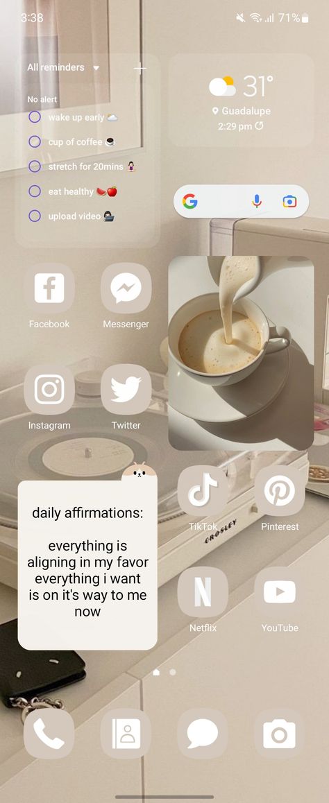 make your android homescreen aesthetic ✨️ soft beige theme 🍂 ~ full video in my YT channel // link in bio #aestheticphone #beige #zflip4 #samsunggalaxy #lemoneelife Galaxy Flip Wallpaper Aesthetic, Cool Themes For Phone, Make Android Aesthetic, Cute Samsung Phone Layout, Galaxy A54 Wallpaper, How To Make Samsung Phone Aesthetic, How To Make Your Samsung Phone Aesthetic, Samsung Aesthetic Theme, Zflip4 Aesthetic