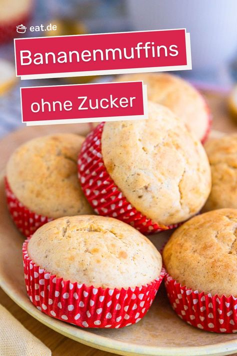 Unsere Bananenmuffins ohne Zucker sind perfekt für die ganze Familie, denn auch die allerkleinsten können hier genüsslich zugreifen 😋 Kiwi Smoothie, 2 A, Muffins, Quick Saves