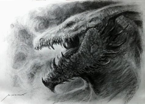 Charcoal Drawings Charcoal Dragon, Got Dragons, Dragon Sketch, Dragon Images, Dragon Illustration, Charcoal Art, Dragon Head, Dragon Drawing, Art Drawings Sketches Creative