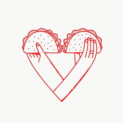 Christopher DeLorenzo on Instagram: “Love is eating tacos together” Chris Delorenzo, Christopher Delorenzo, Taco Art, Taco Drawing, Taco Quote, Eating Tacos, Japon Illustration, Heart Art, Shop Logo