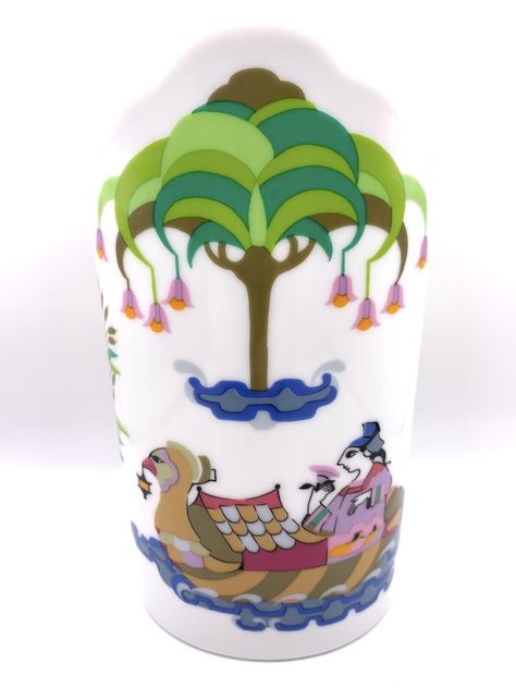 ** Rosenthal Siemens MCM Bjorn Wiinblad Vase Arabian Nights Series ** | Trade Me Marketplace Sauna Shower, Bjorn Wiinblad, Deco Retro, Bath Spa, Butler's Pantry, Arabian Nights, Ceramic Vase, Vase