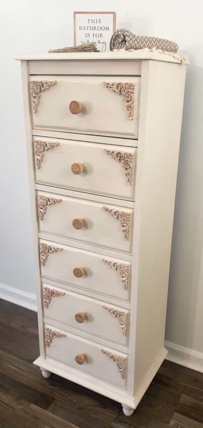 Repurposed Lingerie Chest Boho Style - Redhead Remakes Lingerie Cabinet, Lingerie Chest Of Drawers, Boho Chest, Lingerie Dresser, Dresser Refinish, Cd Diy, Jewelry Box Makeover, Box Makeover, Lingerie Chest