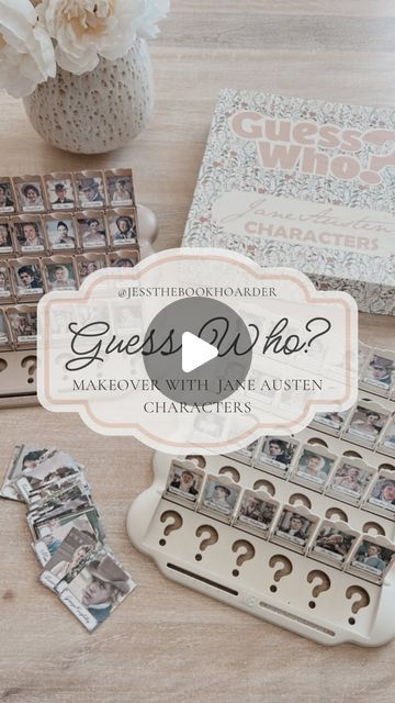 Jess || Bookstagram | This project has been on my mind for ages, and I knew I had to make it happen! I had been checking thrift stores for months and finally... | Instagram Diy Guess Who Game, Guess Who Game, Board Game Template, Board Game Box, Board Games Diy, Northern Exposure, Games Diy, Diy Games, Games Box