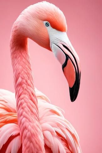 size: 18x12in Art Print: Xtravaganza - Pink Flamingo by Philippe Hugonnard : Flamingos Art Illustration, Flamingo Artwork, Flamingo Pictures, Flamingo Photo, Flamingo Art Print, Fancy Flamingo, Pink Magnolia, Flamingo Bird, Flamingo Art