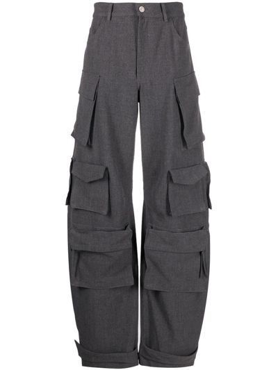 Grunge Pants, High Waisted Cargo Pants, Grey Cargo Pants, Cargo Pants Outfit, Baggy Clothes, Maid Outfit, The Attico, Baggy Pant, Grey Pants