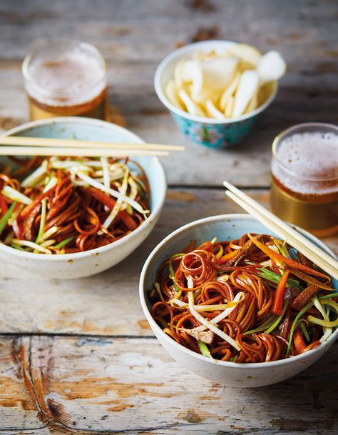 Kwoklyn Wan's char siu pork chow mein | Food and Travel Magazine Easy Evening Meals, Pork Chow Mein, Passion Fruit Curd, Char Siu Pork, Wok Recipes, Chinese Takeaway, Chicken Chow Mein, Char Siu, Barbecue Pork