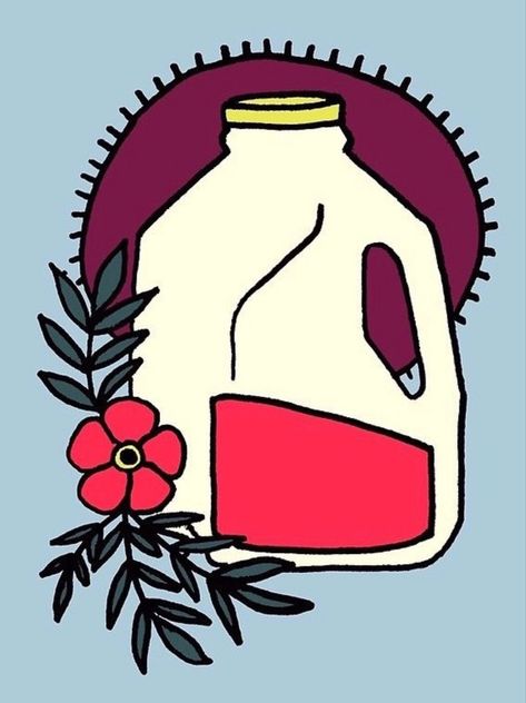 Milk Label, Funny Sticker, Tattoo Flash Art, Flash Art, Poppy Flower, Milk Jug, Colour Images, T Shirt Funny, Flash Tattoo