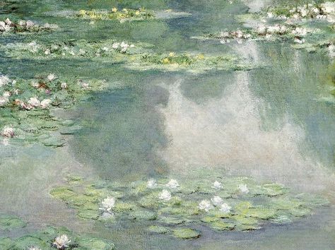 Famous Impressionist Paintings, Claude Monet Water Lilies, Claude Monet Paintings, Claude Monet Art, Monet Water Lilies, Monet Art, Look At The Moon, Monet Paintings, Cloud Painting