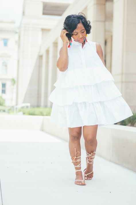 Sweenee Style, White oversized Shirt, Indiana Style Blog, Indianapolis, White shirt dress White Lace Dress Outfit, White Oversized Shirt, Sweenee Style, Lace Dress Outfit, Outfit Ideas Spring, Short African Dresses, Afrikaanse Mode, Short Dress Styles, Look Plus Size