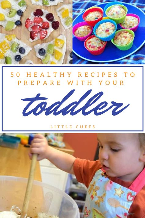 Do you cook with your toddler? Getting little ones involved in the kitchen can be such a great activity! Not only does it keep then entertained, but it's also a great way to encourage them to eat healthy foods and to try new foods too.These recipes are all simple with plenty of opportunity for your little one to get hands on. Toddler Cooking Recipes, Toddler Baking Activities, Toddler Cooking Activities, Baking With Toddlers, Cooking With Toddlers, Try New Foods, Easy And Healthy Recipes, Recipes To Cook, Kids Cooking Recipes