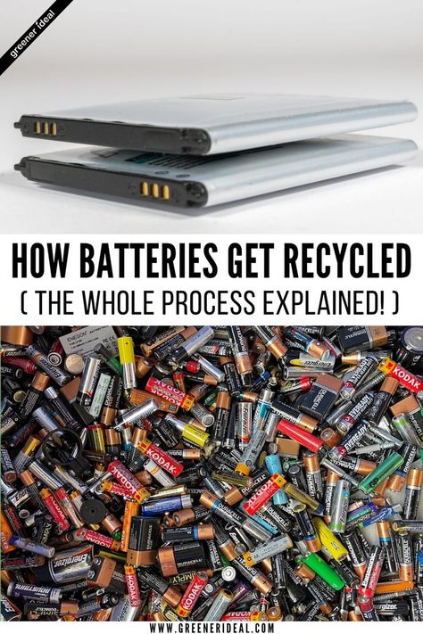 Batteries are critical to our daily lives. They power everything from our phones and laptops to our bikes and cars. But what happens to batteries when they’re no longer usable? Battery recycling is vital for both environmental and economic reasons. So how exactly do batteries get recycled?... #gogreen #ecofriendly #recycle #battery #process Eco Home Sustainable Living, Bikes And Cars, Energy Science, Battery Recycling, Recycling Ideas, Home Daycare, Green Tech, Zero Waste Lifestyle, Renewable Sources Of Energy